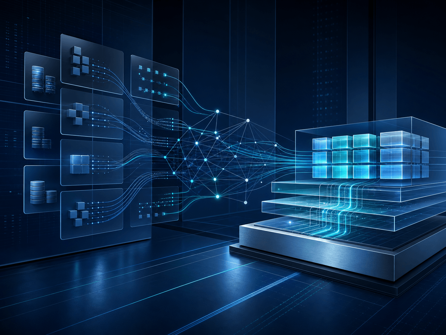 Connected enterprise systems flowing into one integrated operating platform